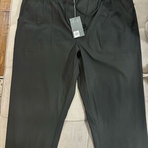 Men's Black Joggers with Drawstring Waist